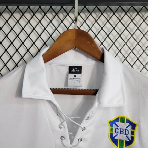 2004 Brazil White Soccer retro kit - Image 3