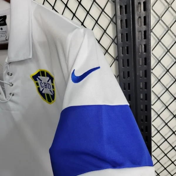 2004 Brazil White Soccer retro kit - Image 4