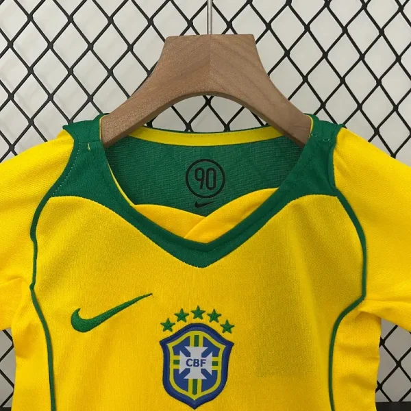 2004 Kids Brazil jersey retro kit - Image 4