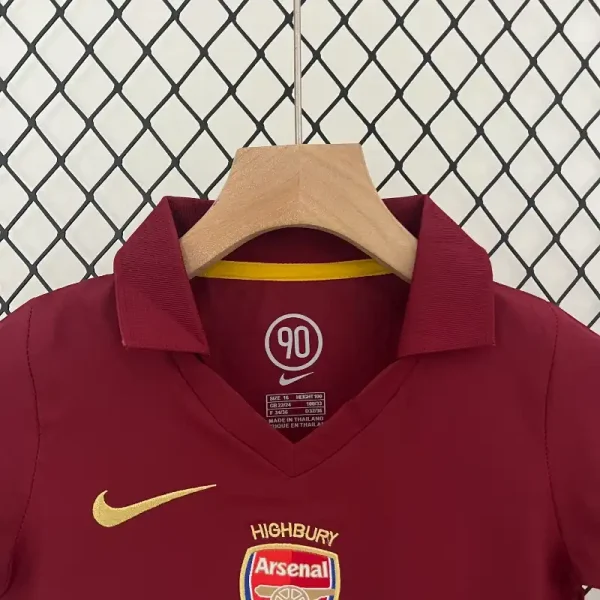 2005-2006 Kids Arsenal Jersey retro kit - Image 3