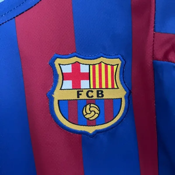 2005-2006 Kids Barcelona Jersey retro kit - Image 3