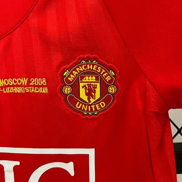 2007-2008 Kids Manchester United Jersey retro kit - Image 3