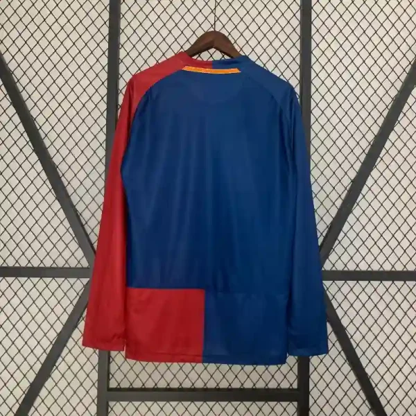 2008-2009 Long Sleeve Barcelona UEFA Champions League Jersey retro kit - Image 8