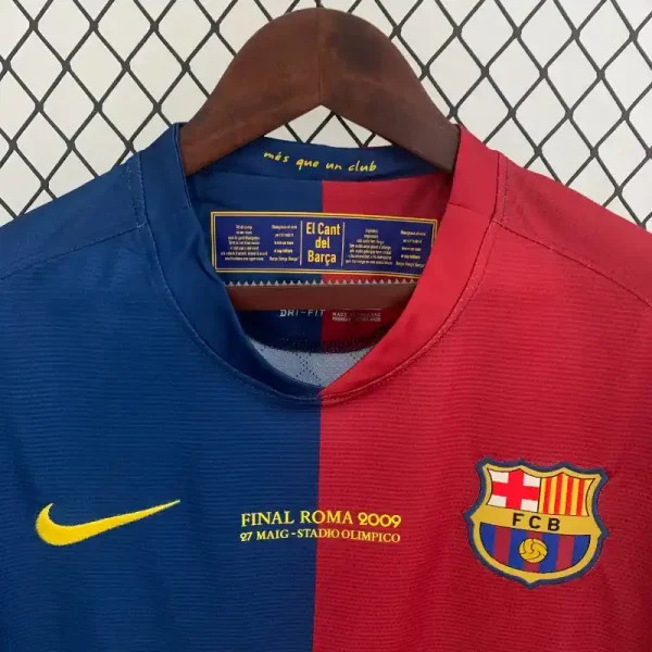 2008-2009 Long Sleeve Barcelona UEFA Champions League Jersey retro kit - Image 4