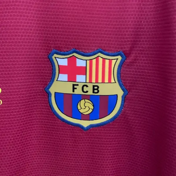 2008-2009 Long Sleeve Barcelona UEFA Champions League Jersey retro kit - Image 3