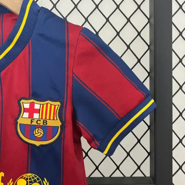 2009-2010 Kids Barcelona Jersey retro kit - Image 5