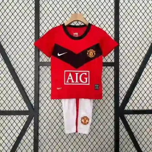 2009-2010 Kids Manchester United Jersey retro kit