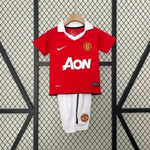 2010-2011 Kids Manchester United Jersey retro kit