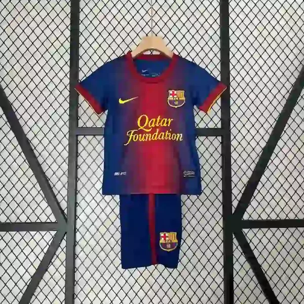 2012-2013 Kids Barcelona Jersey retro kit