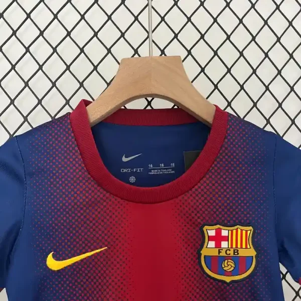 2012-2013 Kids Barcelona Jersey retro kit - Image 4