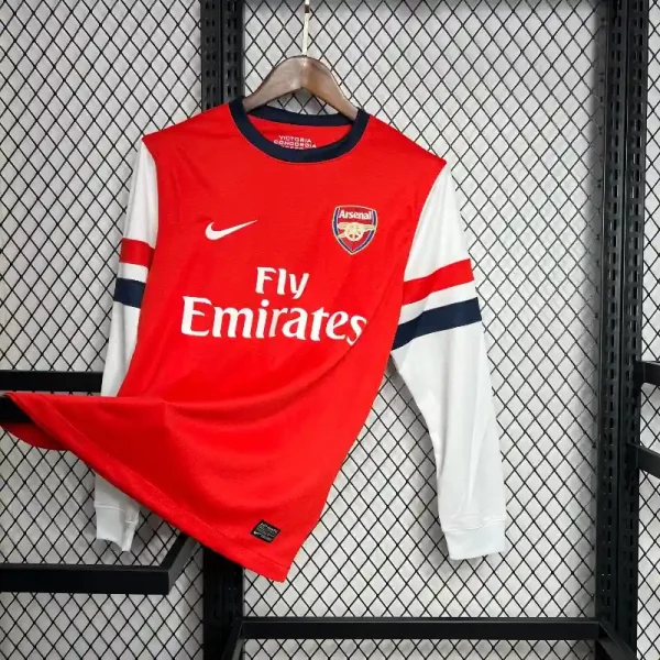 2012-2013 Long Sleeve Arsenal Jersey retro kit - Image 8