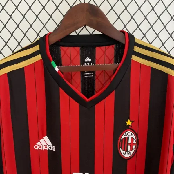2013-2014 AC Milan Long Sleeve Jersey retro kit - Image 4