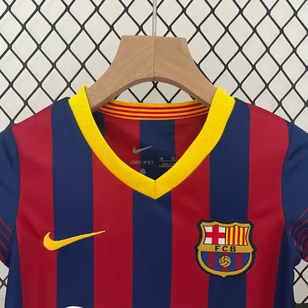 2013-2014 Kids Barcelona Jersey retro kit - Image 4