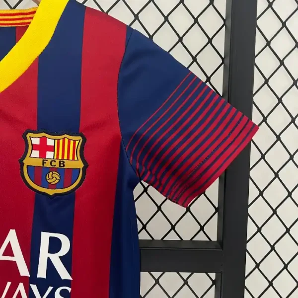 2013-2014 Kids Barcelona Jersey retro kit - Image 5
