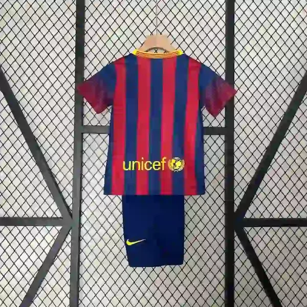 2013-2014 Kids Barcelona Jersey retro kit - Image 8