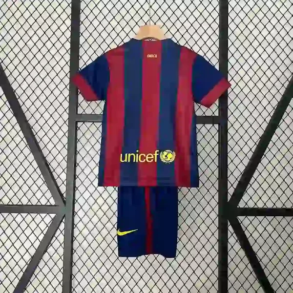 2014-2015 Kids Barcelona Jersey retro kit - Image 8