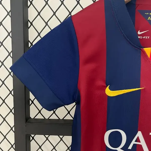 2014-2015 Kids Barcelona Jersey retro kit - Image 5
