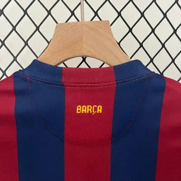 2014-2015 Kids Barcelona Jersey retro kit - Image 7
