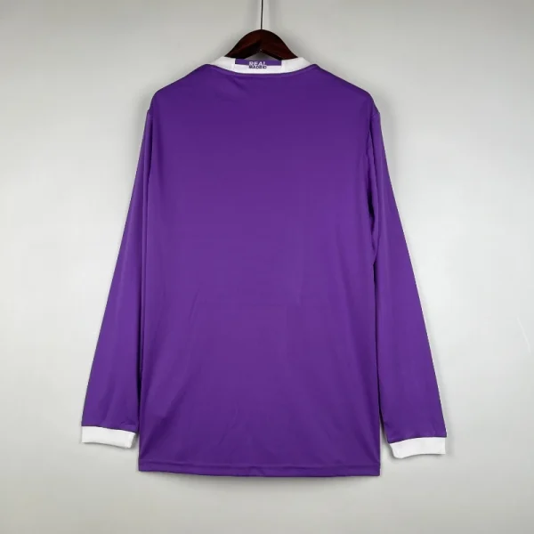 2016-2017 Real Madrid Long Sleeve Jersey retro kit - Image 8