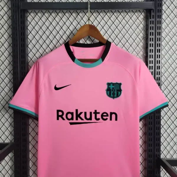 2020-2021 Barcelona Pink Soccer retro kit - Image 5