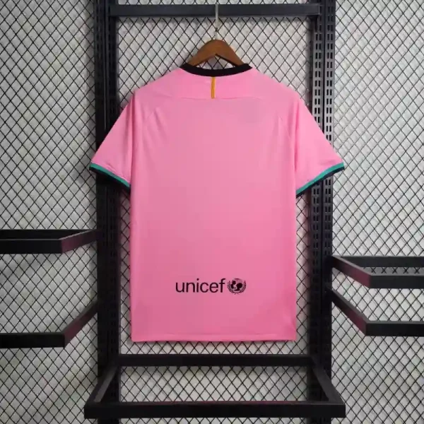 2020-2021 Barcelona Pink Soccer retro kit - Image 8