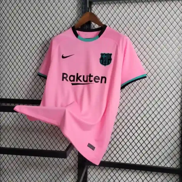 2020-2021 Barcelona Pink Soccer retro kit - Image 7