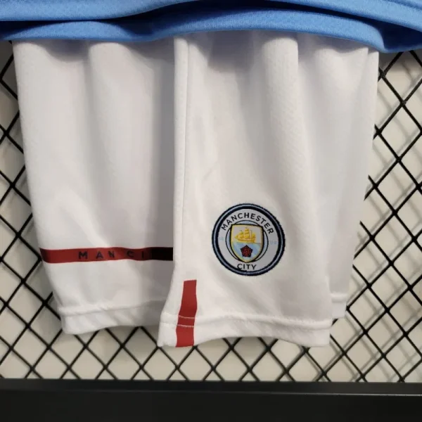 2022-2023 Kids Manchester City Jersey retro kit - Image 5
