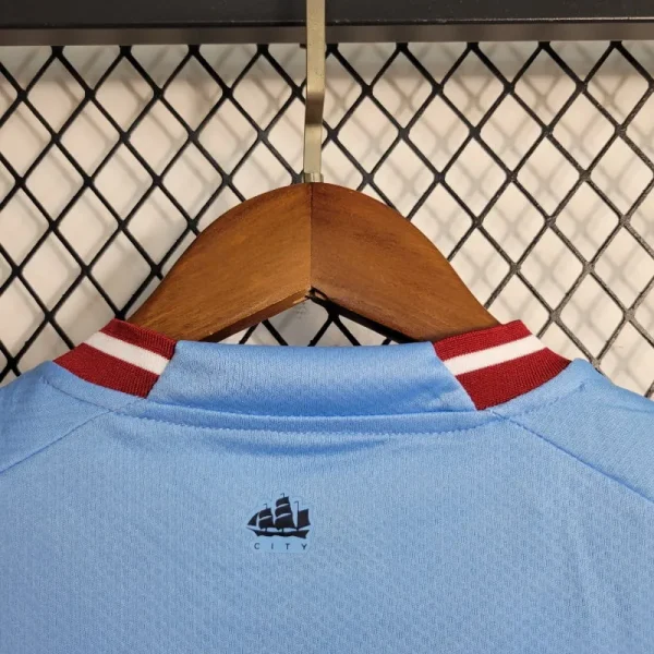 2022-2023 Kids Manchester City Jersey retro kit - Image 6