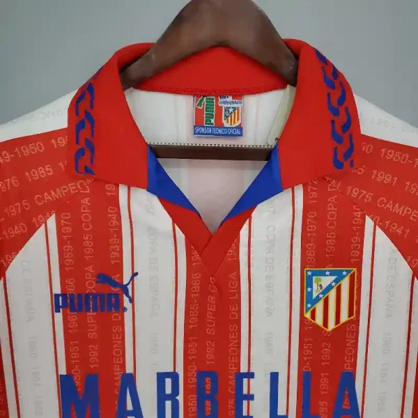 1995-1996 Atletico Madrid Jersey retro kit - Image 7