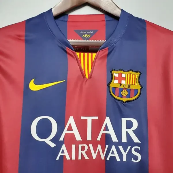 2014-2015 Barcelona Jersey retro kit - Image 4