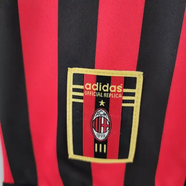 1999-2000 Long Sleeve AC Milan Jersey retro kit - Image 7
