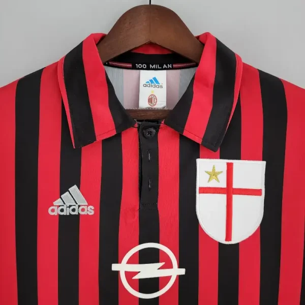 1999-2000 Long Sleeve AC Milan Jersey retro kit - Image 3
