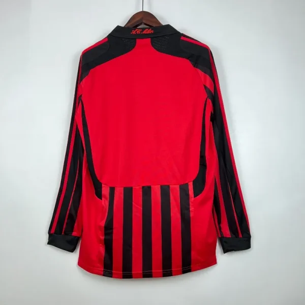 2007-2008 Long Sleeve AC Milan Jersey retro kit - Image 9