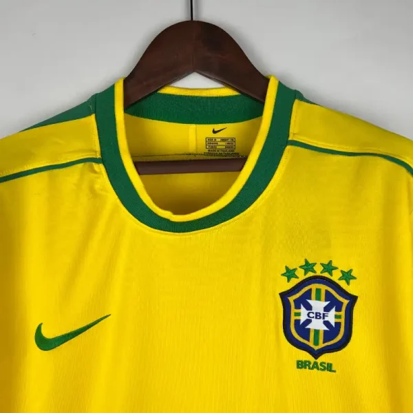 1998 Brazil Long Sleeve Jersey retro kit - Image 4