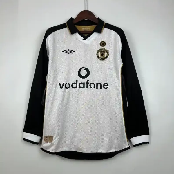 2001-2002 Long Sleeve Manchester United100th Anniversary Soccer retro kit - Image 8