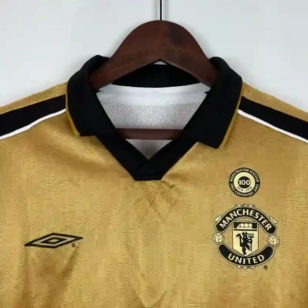 2001-2002 Long Sleeve Manchester United100th Anniversary Soccer retro kit - Image 15