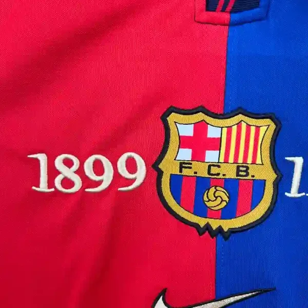 Barcelona Long Sleeve Parana 100th Anniversary Soccer retro kit - Image 3