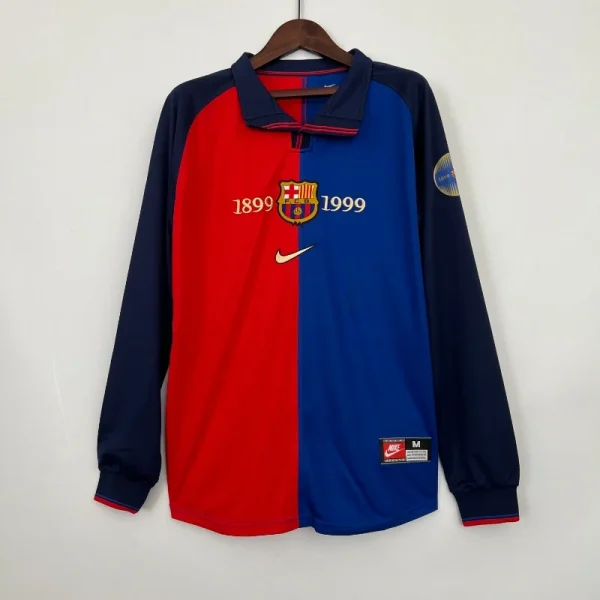 Barcelona Long Sleeve Parana 100th Anniversary Soccer retro kit