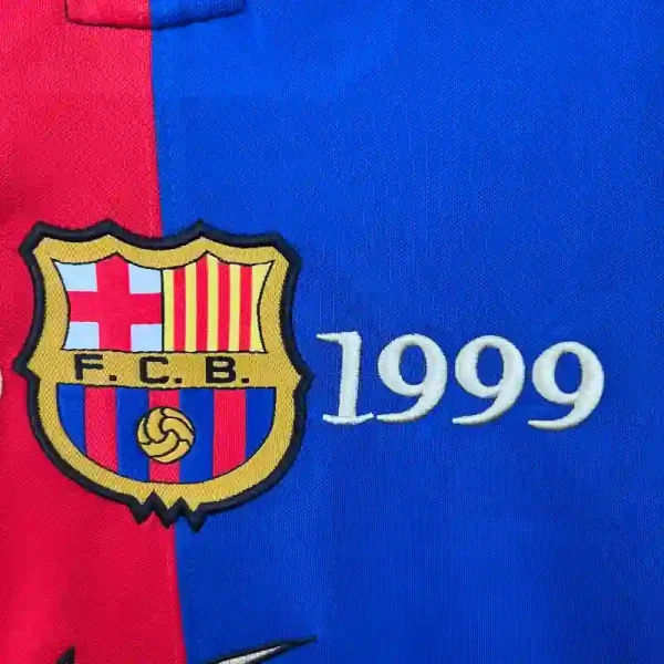 Barcelona Long Sleeve Parana 100th Anniversary Soccer retro kit - Image 2
