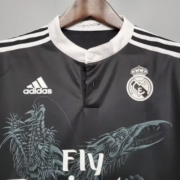 2014-2015 Long Sleeve Real Madrid Third retro kit - Image 5