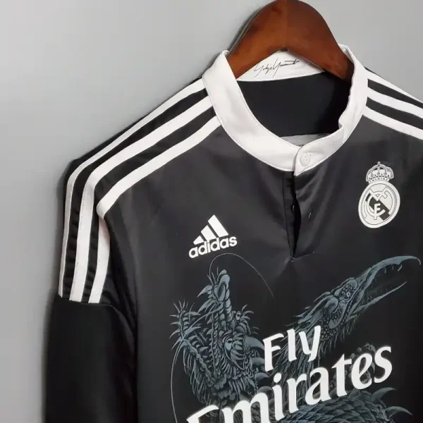 2014-2015 Long Sleeve Real Madrid Third retro kit - Image 6