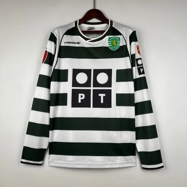 2001-2003 Sporting Lisbon Long Sleeve Jersey retro kit