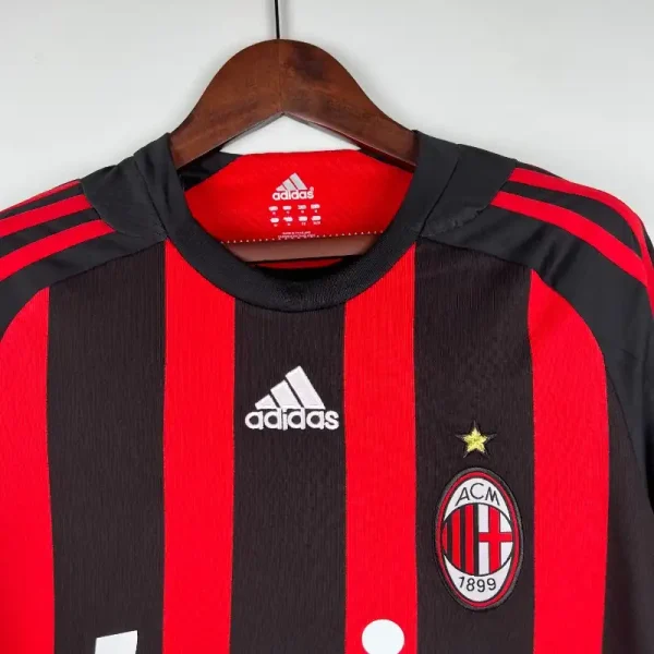 2008-2009 AC Milan Long Sleeve Jersey retro kit - Image 4