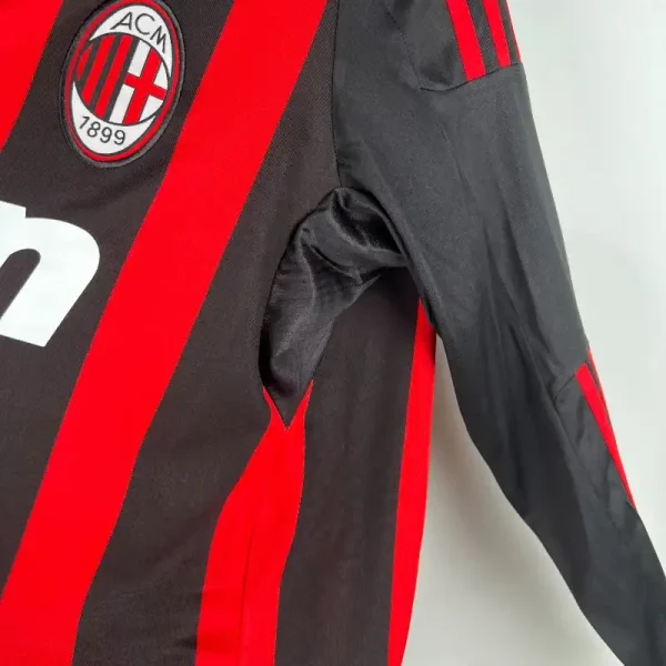 2008-2009 AC Milan Long Sleeve Jersey retro kit - Image 6