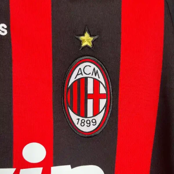2008-2009 AC Milan Long Sleeve Jersey retro kit - Image 3