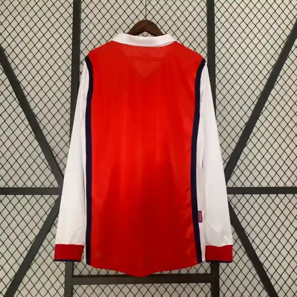 1998-1999 Long Sleeve Arsenal Jersey retro kit - Image 8