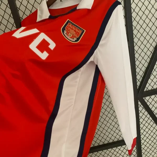 1998-1999 Long Sleeve Arsenal Jersey retro kit - Image 5