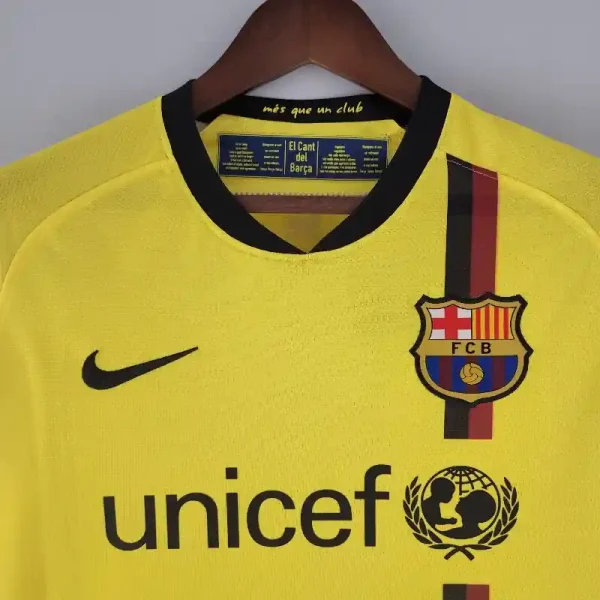2008-2009 Long Sleeve Barcelona Jersey retro kit - Image 6