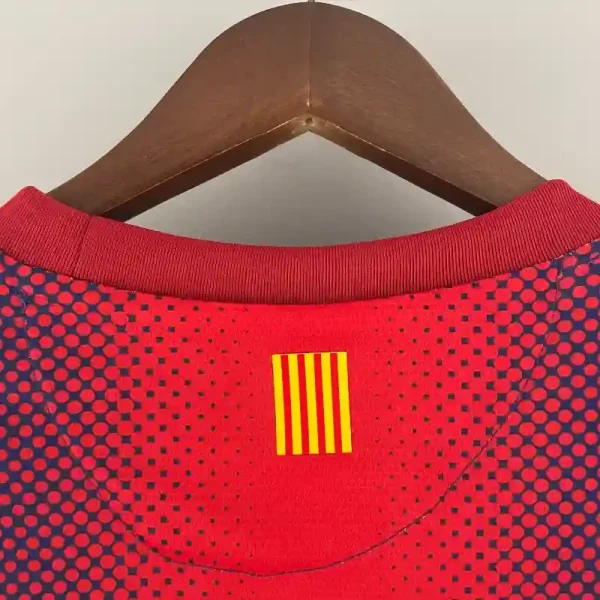 2012-2013 Long Sleeve Barcelona Jersey retro kit - Image 9