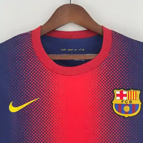 2012-2013 Long Sleeve Barcelona Jersey retro kit - Image 3